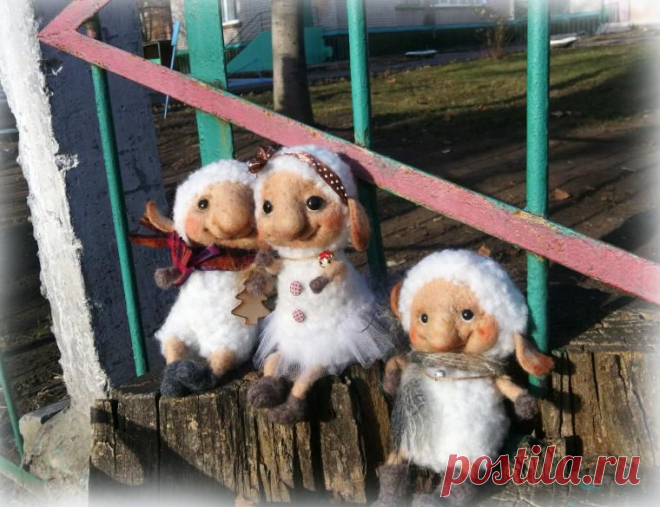 Барашка на прогулке - Ярмарка Мастеров - ручная работа, handmade
