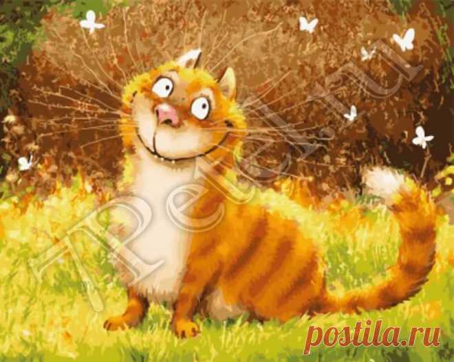 Улыбка кота gx5587. Наборы для раскрашивания > Цветной > Животные.