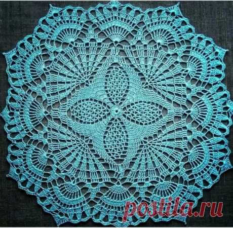 Красивая салфетка крючком