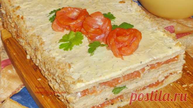 Закусочный слоеный торт