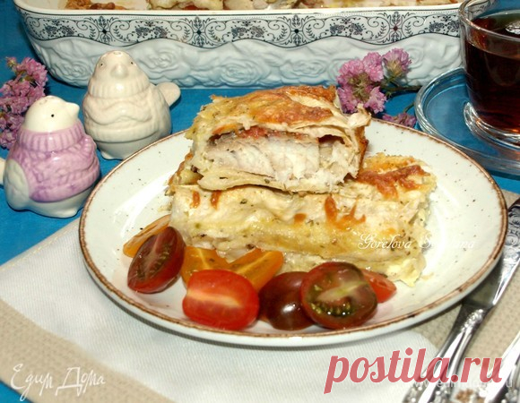 Рыба в лаваше, запеченная в духовке