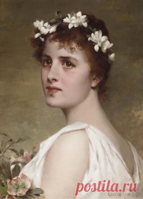 АукционноЖенскоОбразное... Конрад Кизель/Conrad Kiesel (German 1846-1921)... Ах, эти женские глаза, Ах, это таинство вселенной...