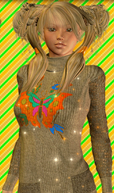 Картинка девушка с косичками » Пожелания | Поздравления | Знаки внимания | Анимации