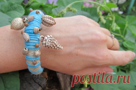 Браслет из джута и шнура «Оригинальное решение» | CityWomanCafe.com