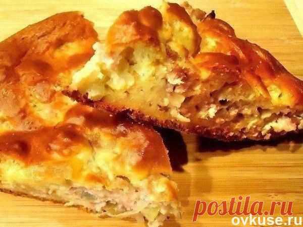 Пирог с мясом за 10 минут