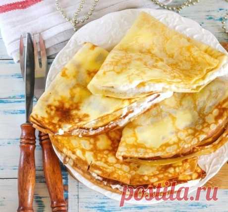 ​Тонкие блинчики с начинкой