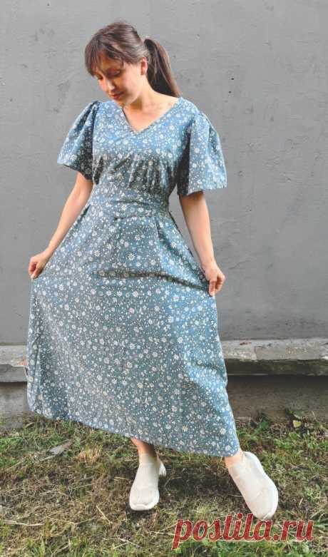 DIY Summer Maxi Dress with Free PDF Pattern and Video - Sparrow Refashion: A Blog for Sewing Lovers and DIY Enthusiasts