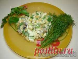 Салат из шпрот с кукурузой