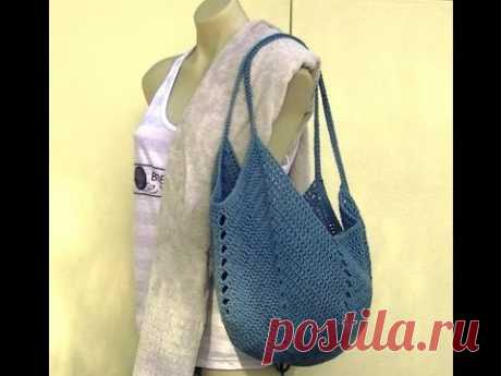 Granny Square Bottom Bag Crochet Tutorial