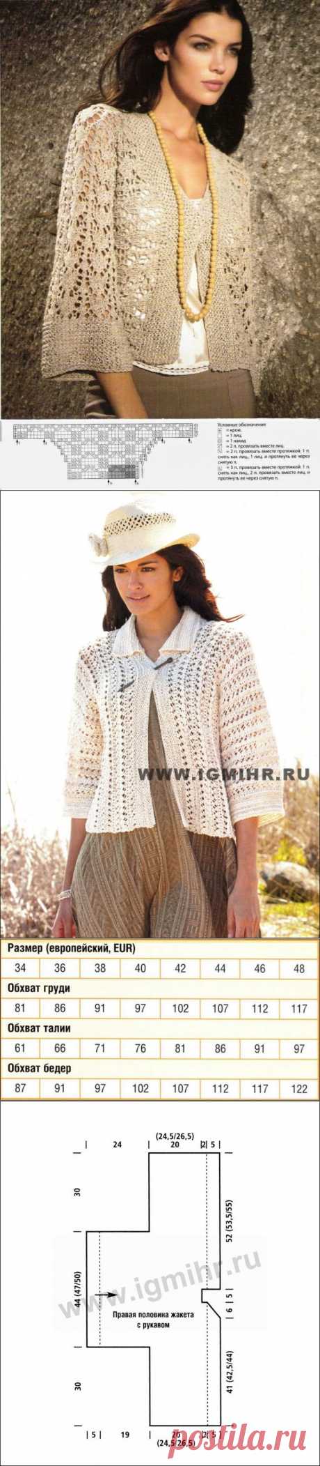 Ажурные жакеты для лета — Рукоделие