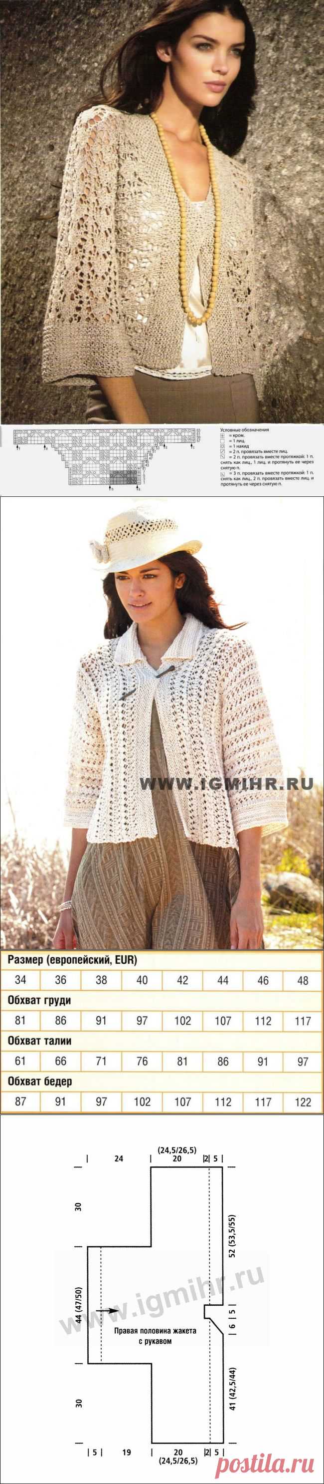 Ажурные жакеты для лета — Рукоделие