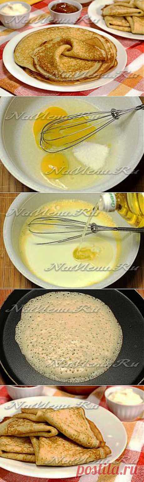 Заварные блины на кефире: рецепт