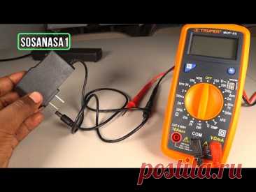 Como probar fuente de voltaje usando el multimetro digital / Tester