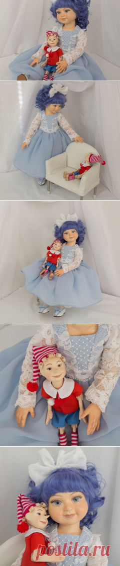 Мальвина и Буратино. Куклы ручной работы из композита. author doll, collection doll, Doll, Doll interior, Dolls by Elena Masyakina, Dolls collectible, Dolls handmade, Elena Masyakina, MaLenaDolls, ooak, ooakdoll, авторская кукла, авторская работа, Интерьерная кукла, коллекционная кукла, Кукла Елены Масякиной, кукла из композита, Кукла ручной работы, художественная кукла