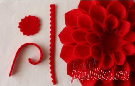 Цветы из ткани - мастерим своими руками