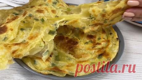 Вместо пирожков и хлеба пеку лепешки "Луковые" на сковороде: делюсь рецептом,которому бабушка научила | Рецепты Цветковой Натальи | Дзен