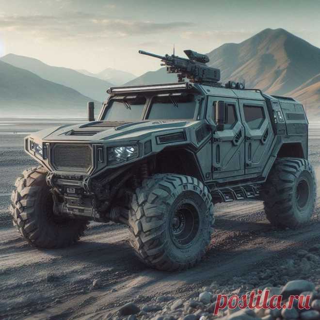 Рисунок. Футуристический военный Hummer HX.