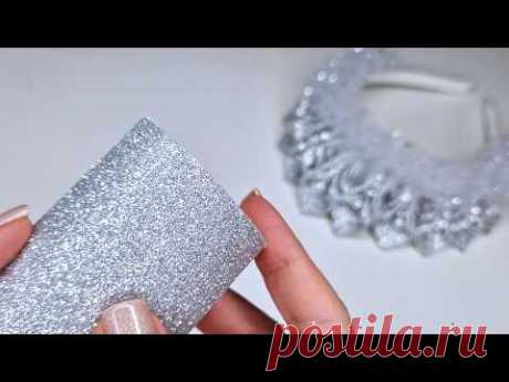 САМАЯ КРАСИВАЯ КОРОНА своими руками из глиттерного фоамирана.
