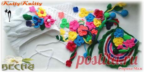 Комплект &quot;Весна-красна&quot; - В.Г.У. - Вязаные Головные Уборы - Страна Мам