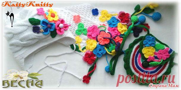 Комплект "Весна-красна" - В.Г.У. - Вязаные Головные Уборы - Страна Мам