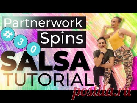 Salsa Tutorial 30 : Spins Partnerwork | Marius&Elena (2020)