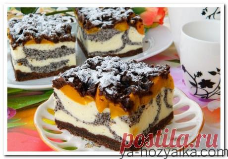 Маковый торт на Маковый Спас. Творожно-маковый песочный пирог