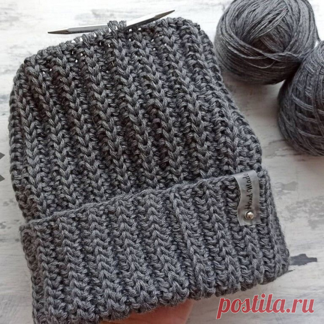 КАК СВЯЗАТЬ ПРОСТОЙ ДВУХСТОРОННИЙ УЗОР СПИЦАМИ - РЕЗИНКА "ПАТРОНАШ"