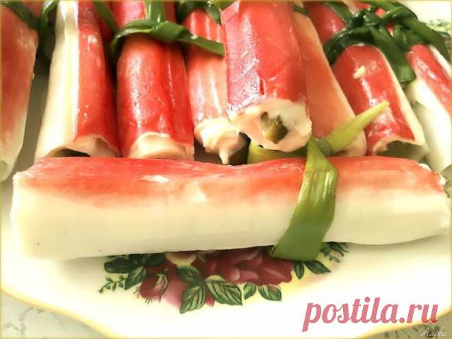 Фаршированные крабовые палочки - Простые рецепты Овкусе.ру