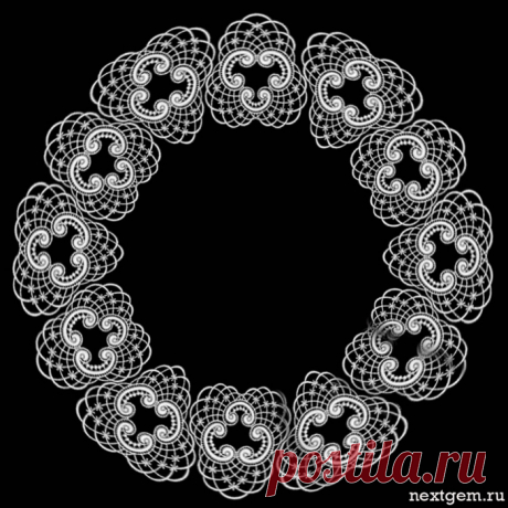 Кружевные круглые рамочки для росписи и декупажа.