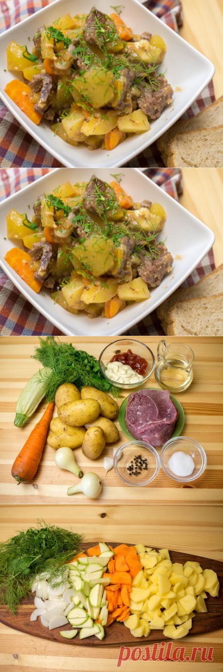 Овощи с мясом в духовке - Простые рецепты Овкусе.ру