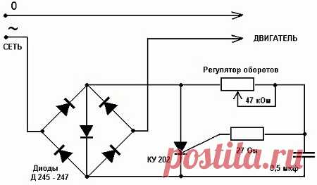 Регулировка оборотов асинхронного двигателя
