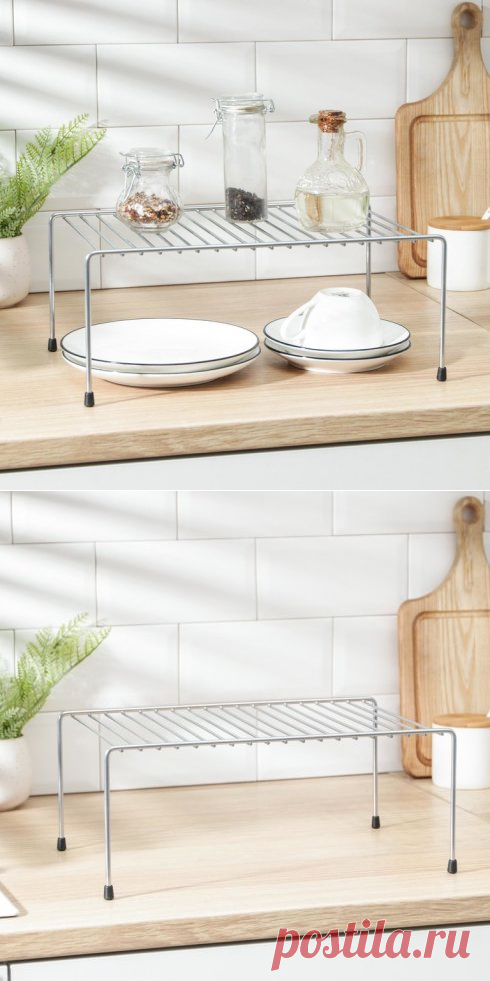 Полка для шкафа, противоскользящие наконечники, хром, 36 x 22 x 12,5 см — купить по цене от 530 руб.