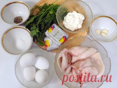 Салат с кальмарами - самый вкусный рецепт - Простые рецепты Овкусе.ру