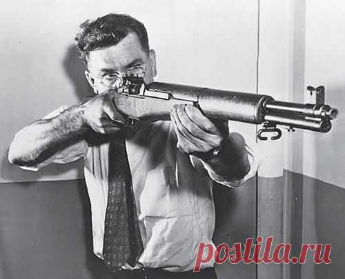 John Garand wielding his creation, the M1. | Weapons & 2nd Amendment …