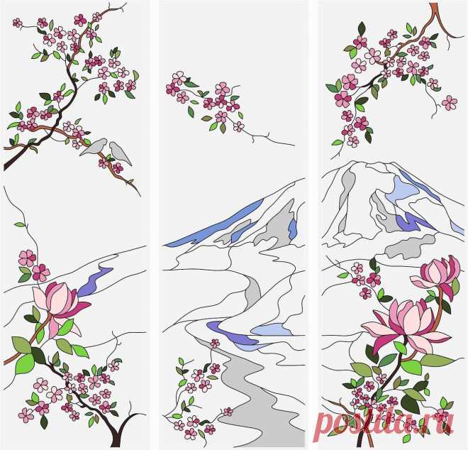 Трафареты и пленка для витражей: цветы, бабочек, картинки, детские, с рисунком (86 фото) — Этотдом