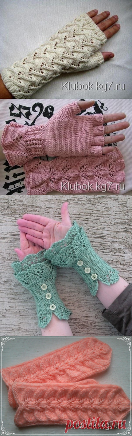 Митенки, перчатки, рукавички | Клубок