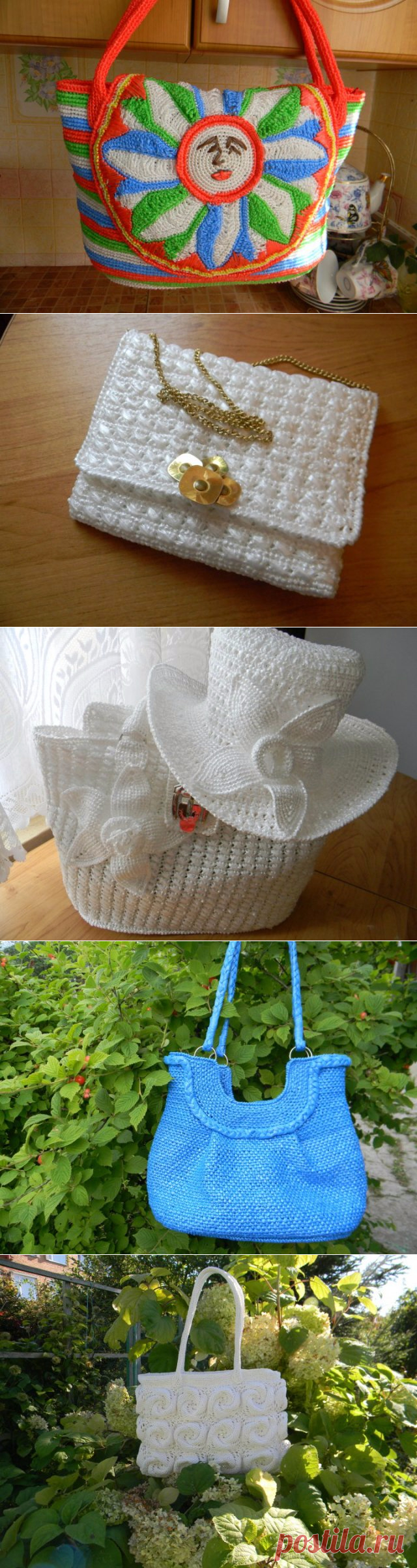 Вязание из мусорных пакетов. Мастер-класс + видео