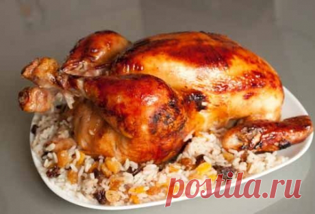 Курица с рисом и сухофруктами