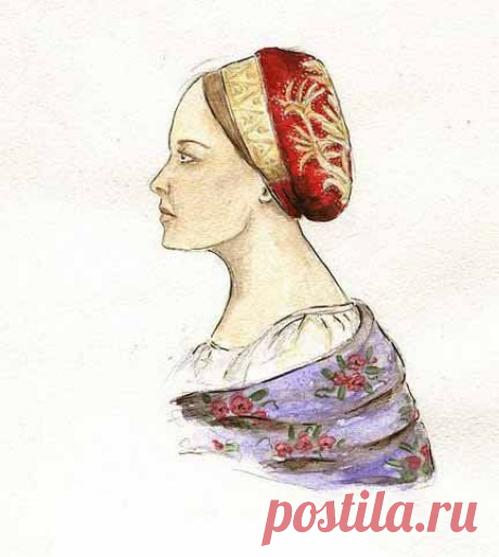 Нашла интересное! Старинные женские шапочки с выкройкой и описанием.