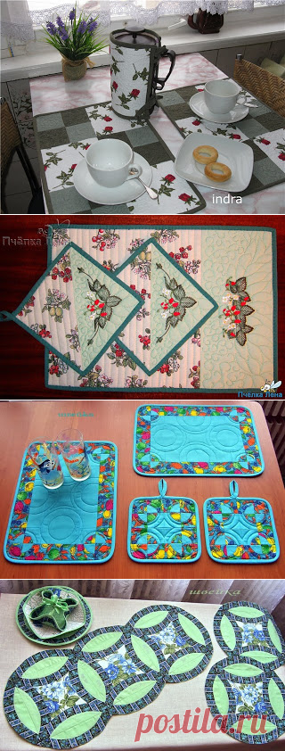 Ганнусины поделки: Салфетки.... они же серветки.....они же ланчматы.... и проч.....