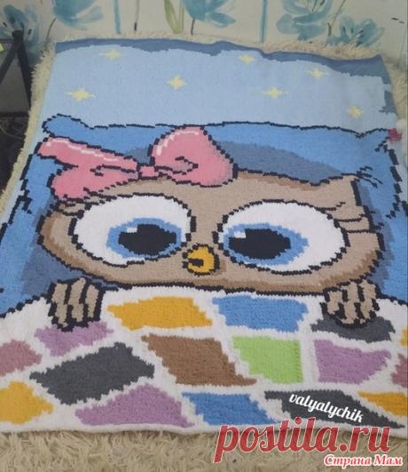 Плед детский спицами "Совушкин сон" ))) - Вязание - Страна Мам