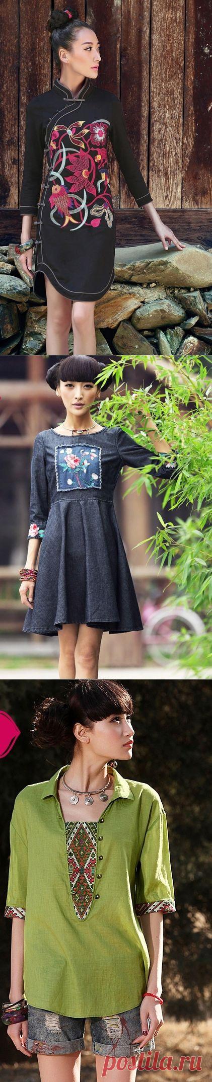 Аппликации и вышивка одежды в китайском исполнении(трафик)