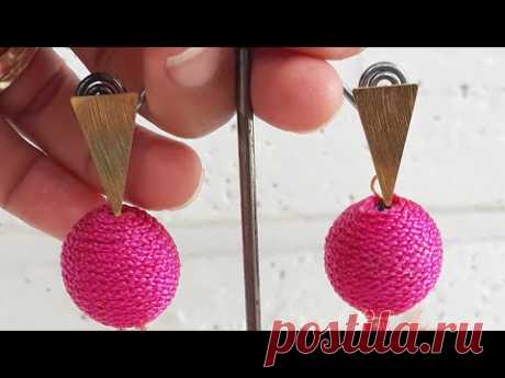 Cómo forrar una borla de acrílico con hilo chino. 1/1