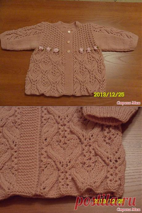 Кофточка для девочки "Цветочная фантазия". Дополнила описание: Дневник группы "Вязание" - Страна Мам