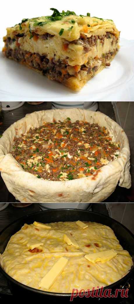 Мясной пирог из тонкого лаваша - Из лаваша - Рецепты - Рецепты - Моя кулинарная книга