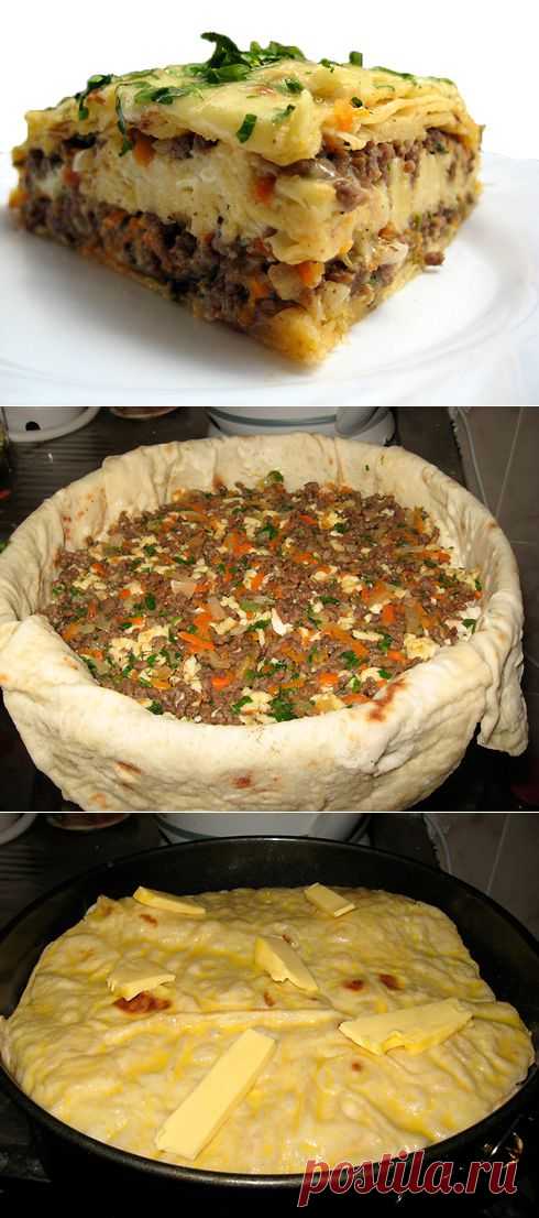 Мясной пирог из тонкого лаваша - Из лаваша - Рецепты - Рецепты - Моя кулинарная книга