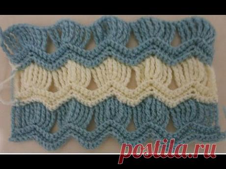 Vintage Fan Ripple Stitch - YouTube