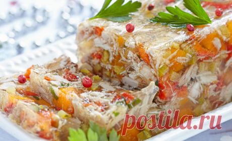 Холодец как рулет: сделали по совету повара