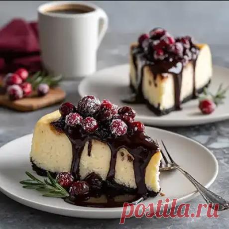 Готовим чизкейк с клюквой