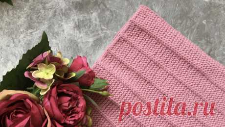 СНУД ТРУБА СПИЦАМИ, С КРАСИВЫМ ПРОСТЫМ УЗОРОМ!.